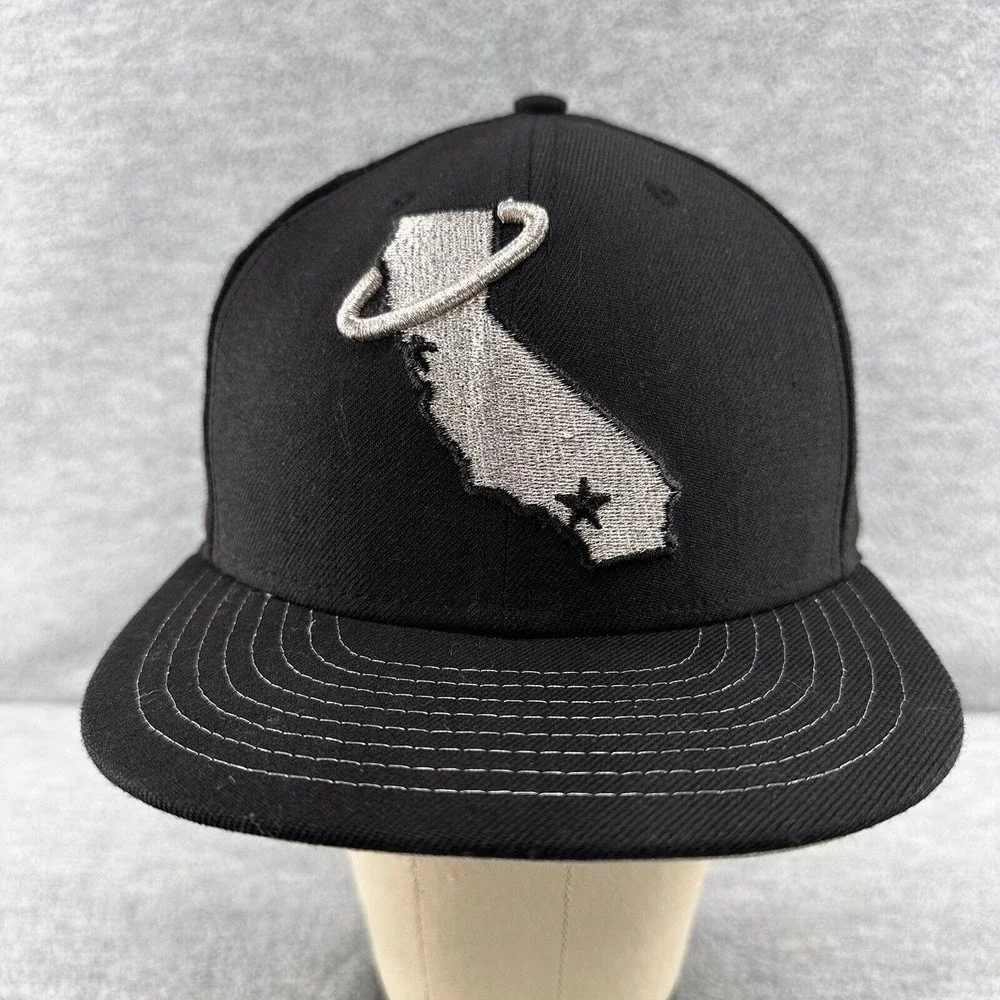 New Era California Angels Cooperstown Collection 59FIFTY Black Fitted Hat 7 (Q1)